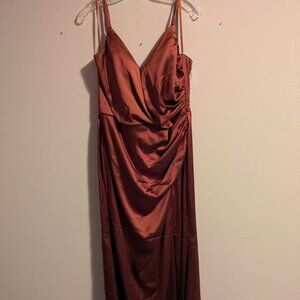 Revelry Rory Satin Bridesmaid Dress